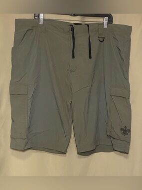 Boy Scouts of America Nylon Green Cargo Uniform Shorts Official BSA adult Xlarge